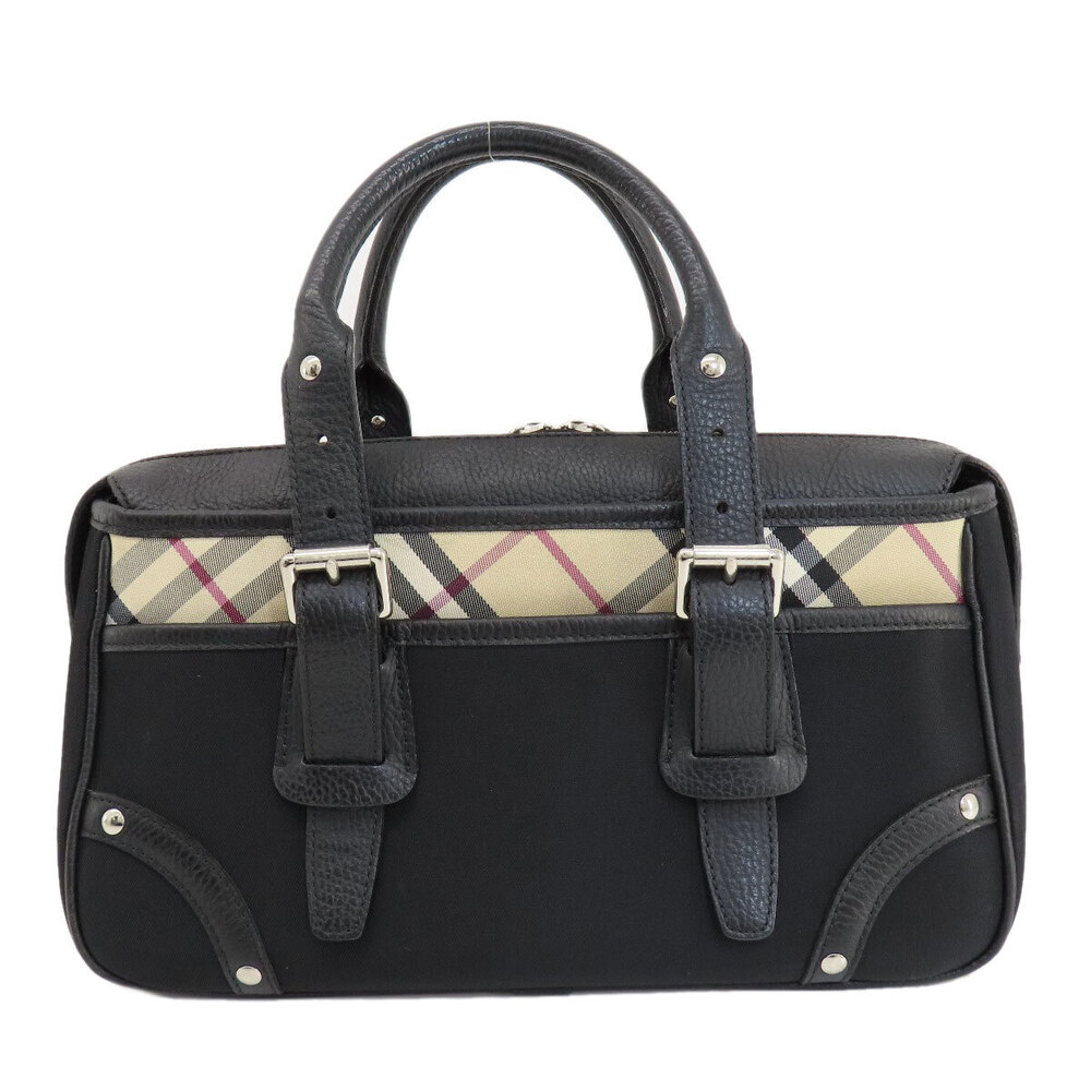 Burberry Nova Check Leather Handbag Canvas